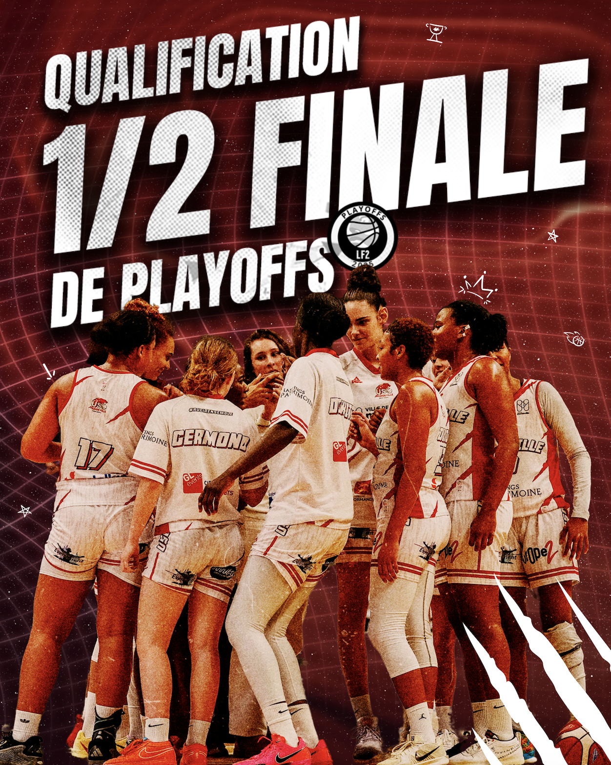 Qualification en 1/2 finale de playoffs