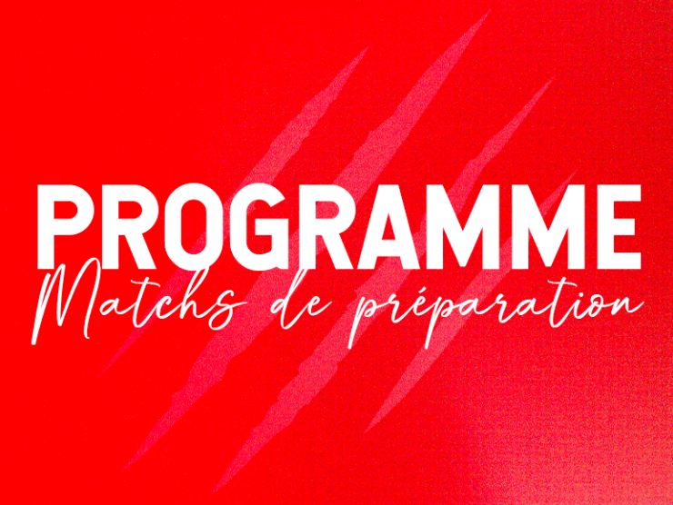 Programme matchs de préparation