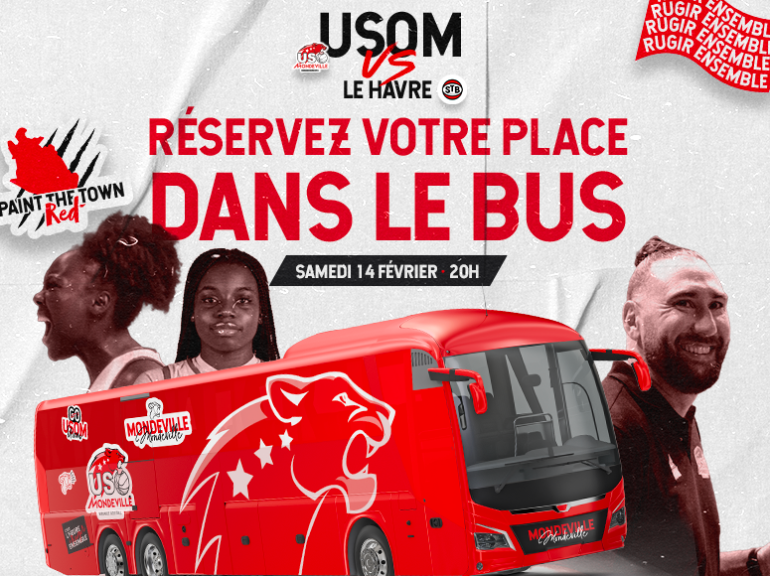 réservez votre place dans le bus des supporters le 14 février au Havre