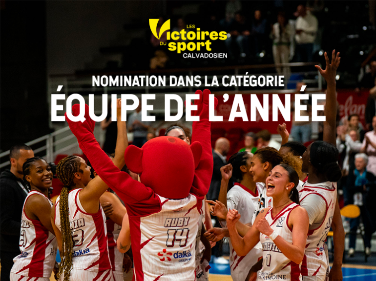 Nomination dans la catégorie Équipe de l'année aux Victoires du sport calvadosien
