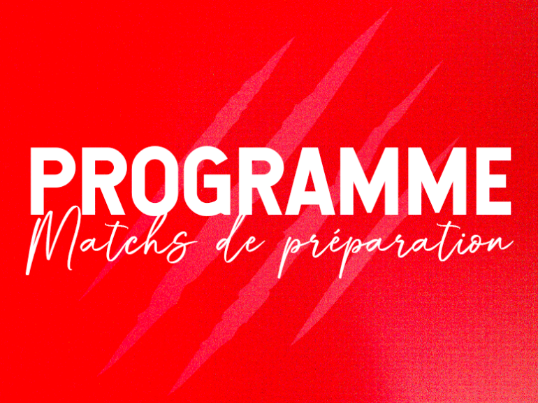 Programme matchs de préparation
